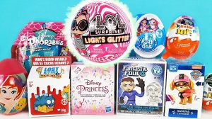 СЮРПРИЗ MIX! Куклы LOL Lights Glitter, Фантастическая четверка, ТРОЛЛИ, ЛОЛ Unboxing Kinder Surprise