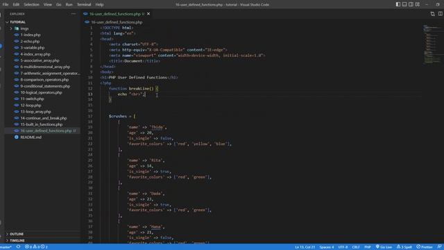 PHP Khmer Tutorial #16 - User Defined Functions смотреть онлайн