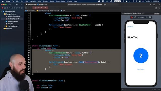 SwiftUI Navigation - NavigationView & NavigationLink Tutorial смотреть онлайн