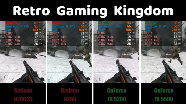 Radeon 9200 SE vs Radeon 9250 vs GeForce FX 5200 vs GeForce FX 5500 All 64 bit (Capture Card) смотреть онлайн