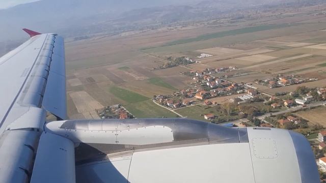 Qatar Airways Airbus A320-200 A7-ADG landing at Skopje Airport from Doha смотреть онлайн
