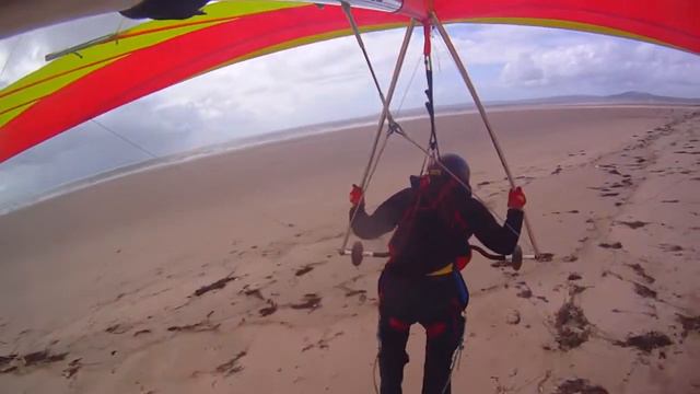 Aberafun Prom hang gliding takeoff смотреть онлайн