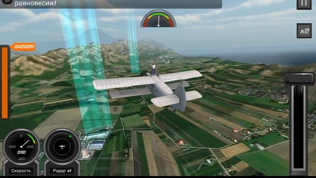 Flight Pilot Simulator 3D - Walking on wing plane | Game Flight Pilot | HD video смотреть онлайн
