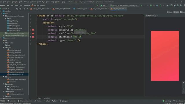 Navigation Drawer Android Studio | Navigation Drawer With Fragments | Food App In Android Studio смотреть онлайн