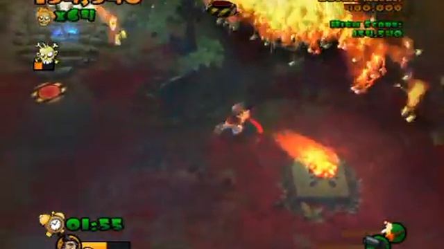 Burn Zombie Burn gameplay. смотреть онлайн