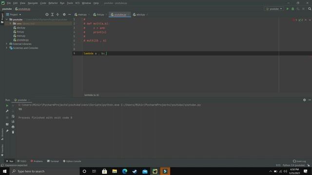 Python 3.9 Tutorials: Lambda Function In Python | Anonymous Function Python Tutorial For Beginners смотреть онлайн