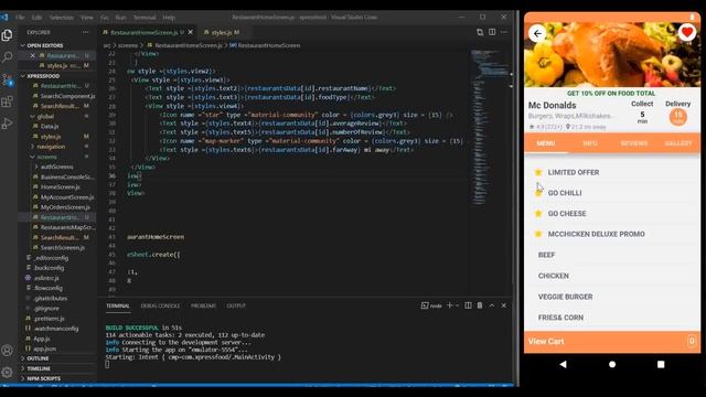 Food Delivery App - React Native & Firebase : #20 Restaurant Delivery Time & Distance UI + Top tabs смотреть онлайн