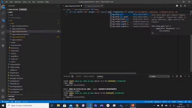 Ajouter une vidéo YouTube dans Angular en utilisant un iFrame смотреть онлайн