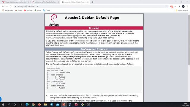 INSTALAR APACHE 2 en DEBIAN 10 ?? Integración con WEBMIN смотреть онлайн