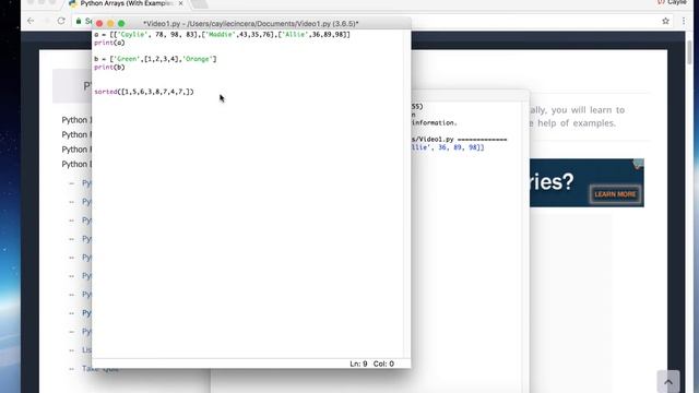 Arrays, Lists, and Basic Functions in Python смотреть онлайн