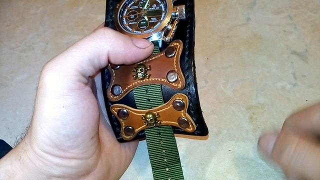 Кожанный браслет для часов в стили стим панк своимируками смотреть онлайн
