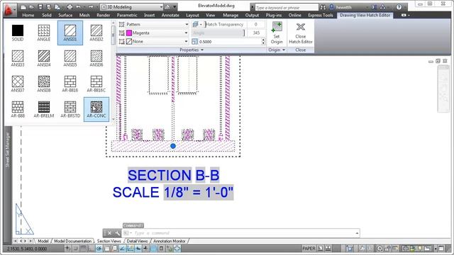 AutoCAD 2013 Section Views смотреть онлайн