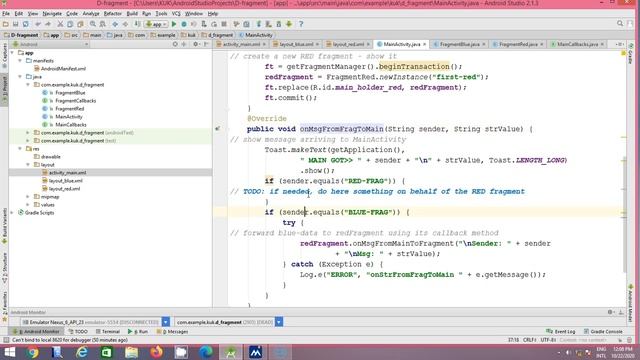 Fragment in Android Studio - Using Dynamic Binding смотреть онлайн