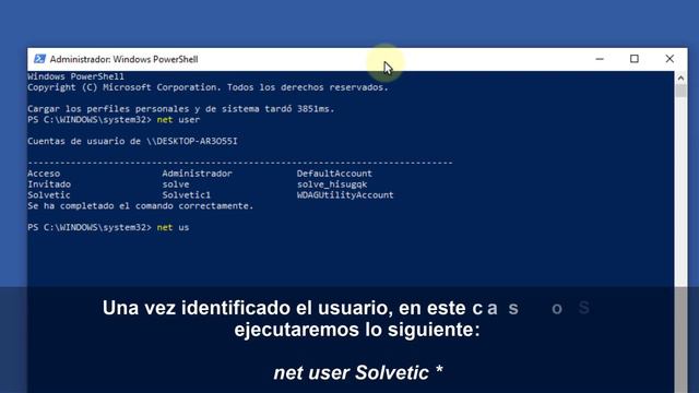 Comandos para cambiar contraseña de Windows 10 CMD o PowerShell смотреть онлайн