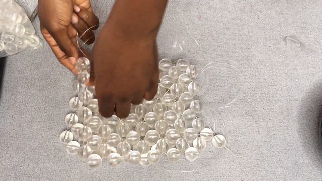 DIY MANGO CLEAR BEADED BAG QUICK AND EASY// HOW TO MAKE A BEAD BAG || MS WINNIE смотреть онлайн