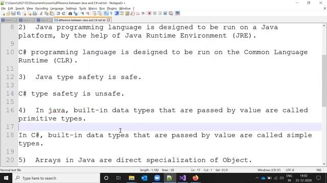 4 Difference between Java and C# net смотреть онлайн