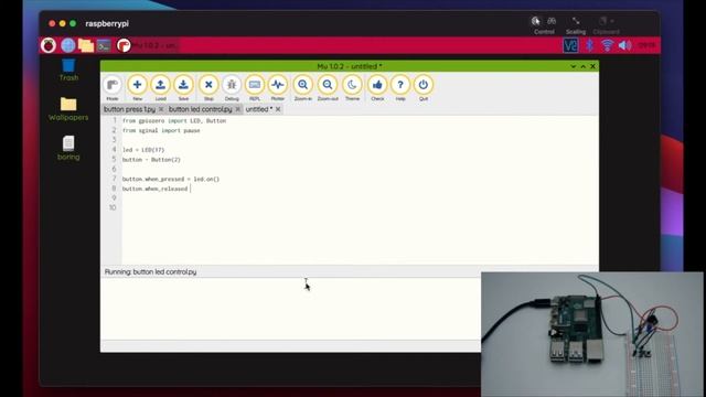 Raspberry Pi Course Day 12 Making A Switch With Python and Button смотреть онлайн