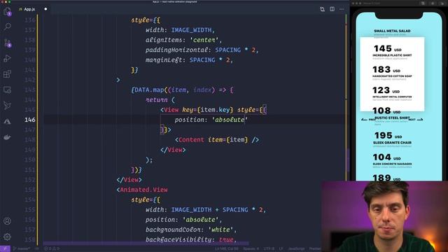 Advanced 3D Carousel Animation in React Native using FlatList & Animated API смотреть онлайн