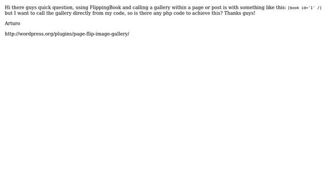 Wordpress: Flipping Book PHP Code? Any experience? смотреть онлайн