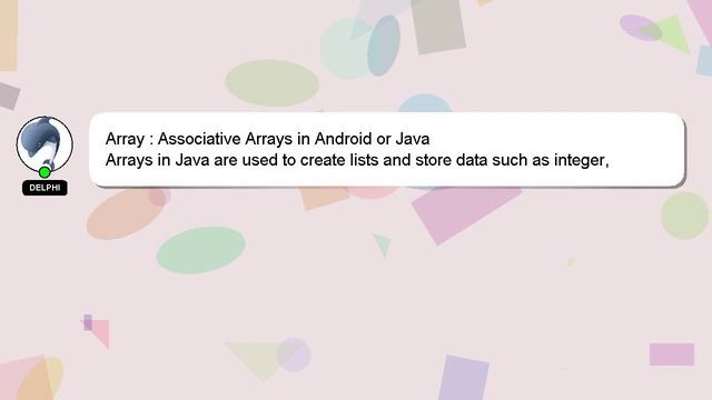 Array : Associative Arrays in Android or Java смотреть онлайн