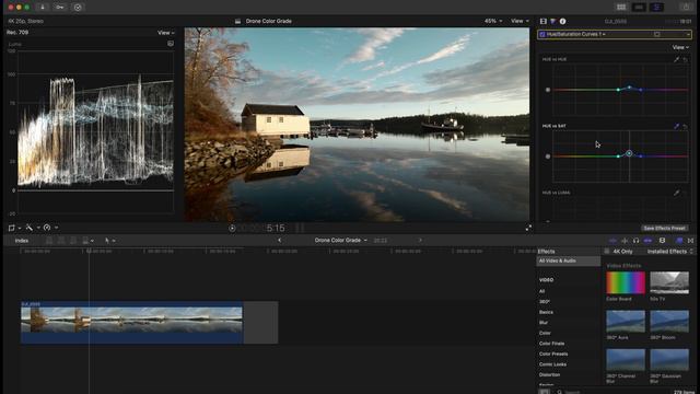 How To Color Grade D-CineLike Footage// Fast, Easy & Cinematic (Mavic Air 2)