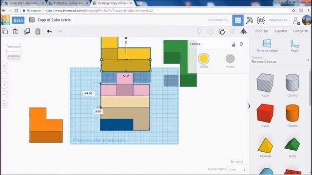 CUBO TETRIS TINKERCAD смотреть онлайн