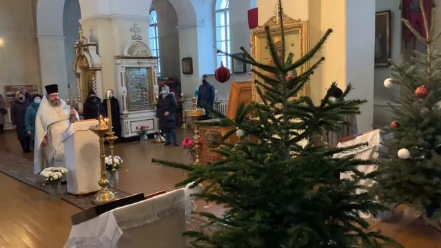 Рождество Христово 2021 в храме Рождества Богородицы г.Раквере в Эстонии смотреть онлайн