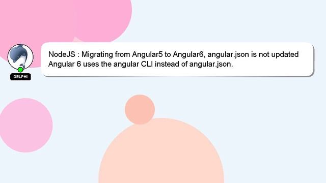 NodeJS : Migrating from Angular5 to Angular6, angular.json is not updated смотреть онлайн