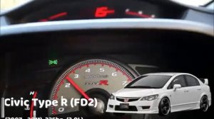 Разгон 0 100 Honda Civic Type R разных поколений