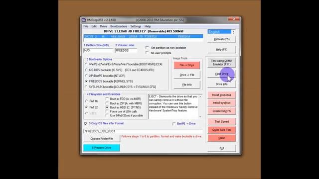 How To Use RMPrepUSB And Grub4dos - Part 1 (old Version)