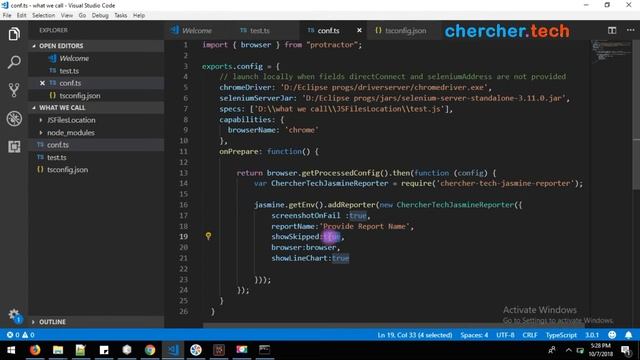 chercher tech jasmine reporter | Protractor смотреть онлайн