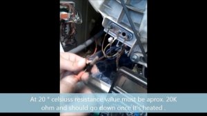 indesit f03 error ntc testing