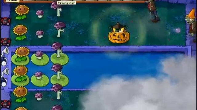 Plants vs Zombies walkthrough level 4-8: pogo zombie смотреть онлайн