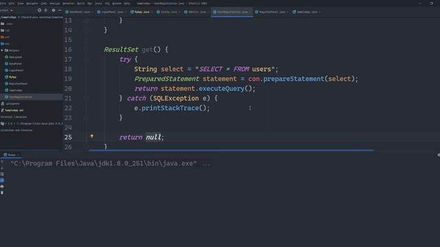 JAVA SWING JDBC Part B: Perform database Select, Update, Insert and Delete operations from app смотреть онлайн
