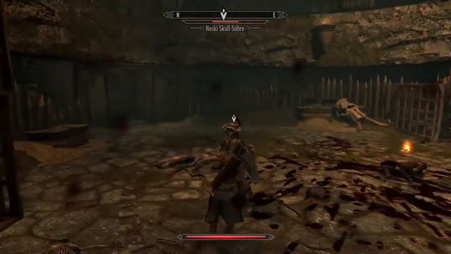 Skyrim Anniversary Edition - Entering the Pit fighting the Grand Champion (Bittercup Creation Club) смотреть онлайн