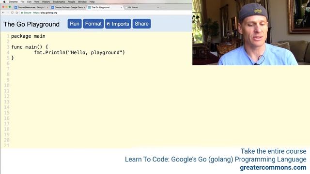 Golang Playground смотреть онлайн