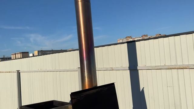 Подогрев воды в каркасном бассейне INTEX печью на дровах (50 тонн/732*132см). смотреть онлайн