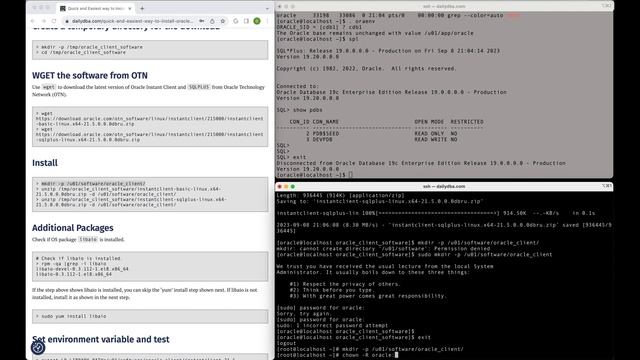 Quick and Easiest way to Install Oracle Database Client смотреть онлайн