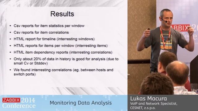 Zabbix Conference 2014 - Lukas Macura | SHORT TALK: Monitoring Data Analysis смотреть онлайн