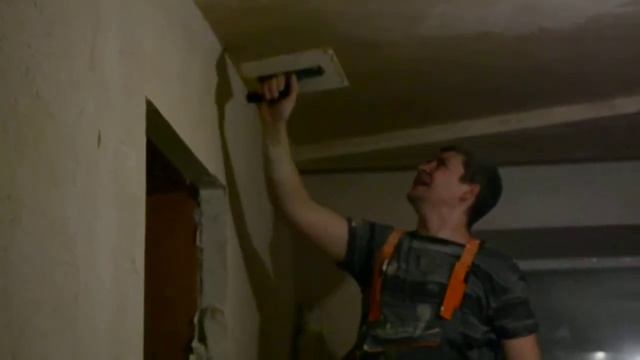 Шпатлевка потолка. (Финиш). смотреть онлайн