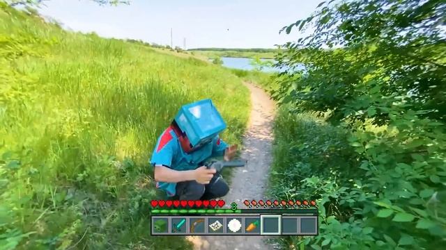 Minecraft In Real Life POV REALISTIC VILLAGER SHOP Minecraft Real POV 創世神第一人稱真人版版