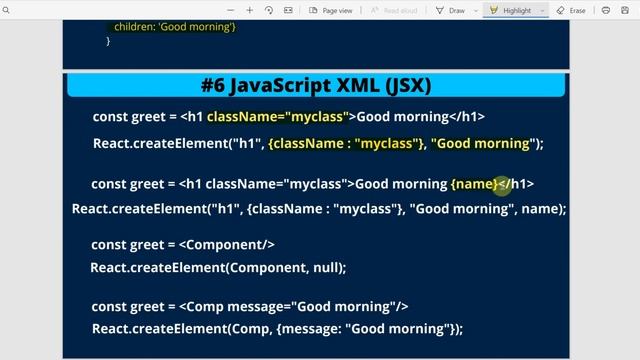 JSX in React | #6 React Tutorial in Hindi смотреть онлайн