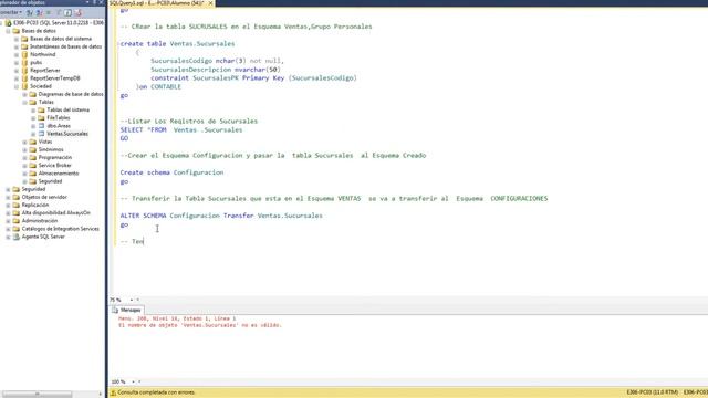 SQL Server 2012 : ESQUEMAS [SCHEMA] смотреть онлайн