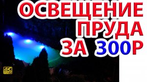 Подводное освещение пруда  за 300 руб своими руками