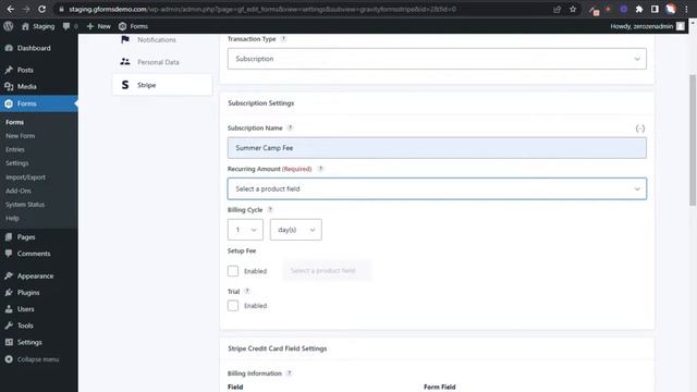 Tutorial: How to create a subscription form using Gravity Forms and Stripe смотреть онлайн