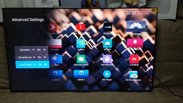 Как выглядит меню в телевизоре Xiaomi Mi TV 5 на Android 9 смотреть онлайн