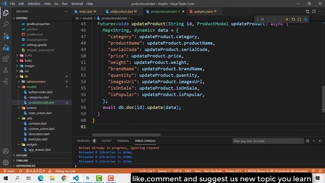 ecommerce app in flutter add product data to firebase part 5 | flutter tutorial in Hindi/Urdu смотреть онлайн
