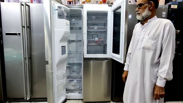 LG Instaview Door In Door Refrigerator GCX247CSAV Review | Best LG Side By Side Refrigerator! смотреть онлайн