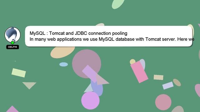 MySQL : Tomcat and JDBC connection pooling смотреть онлайн