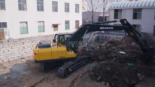 HW220 Hengwang Construction Earth Moving Excavator machine 22T Hydraulic Crawler Excavator 3 смотреть онлайн